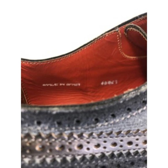 Mezlan Custom Spectator Leather Barrios Oxfords Dress Shoes Brown Gray US 9 M main image 5
